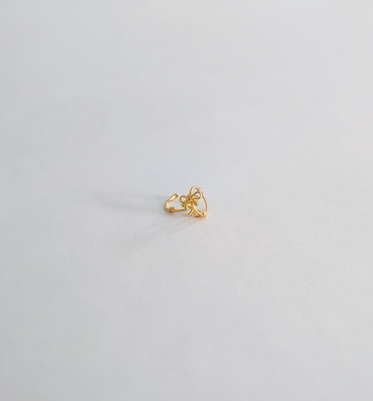 Small Bow Earrings in Gold