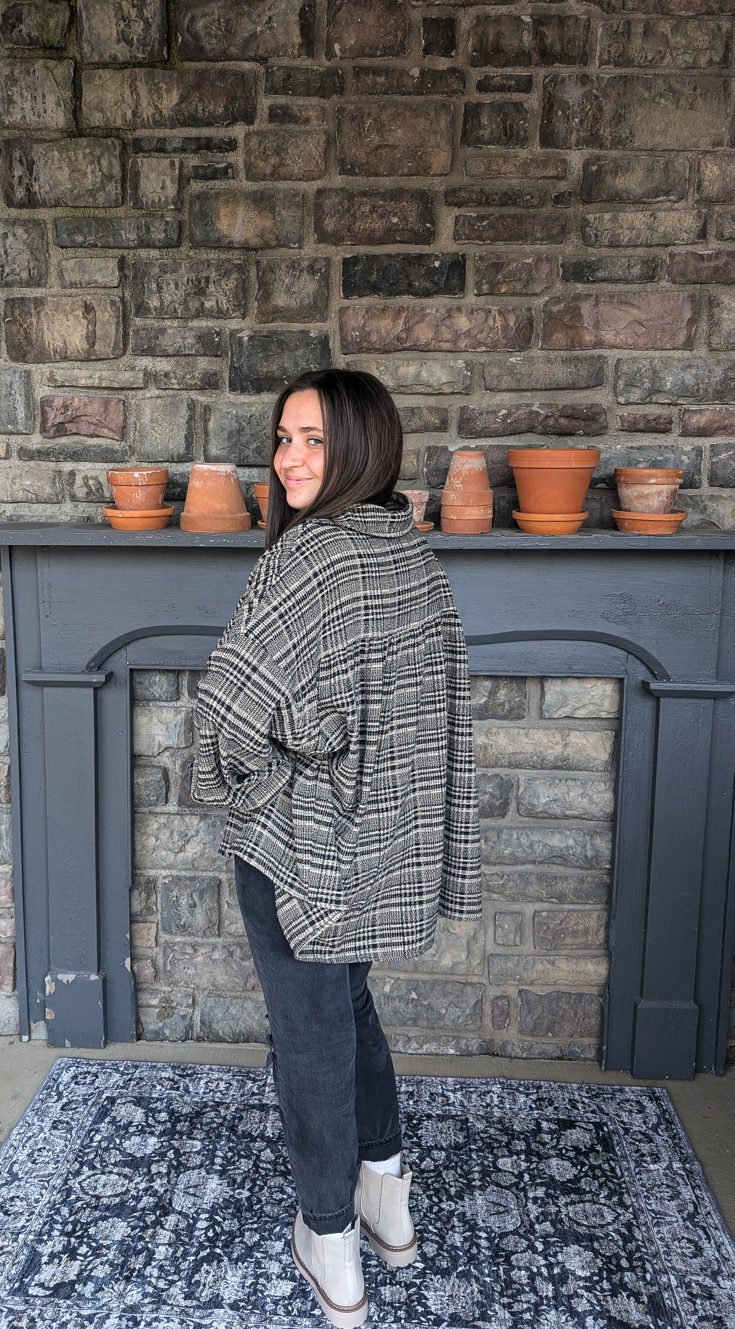 'Erica' Plaid Print Top FINAL SALE