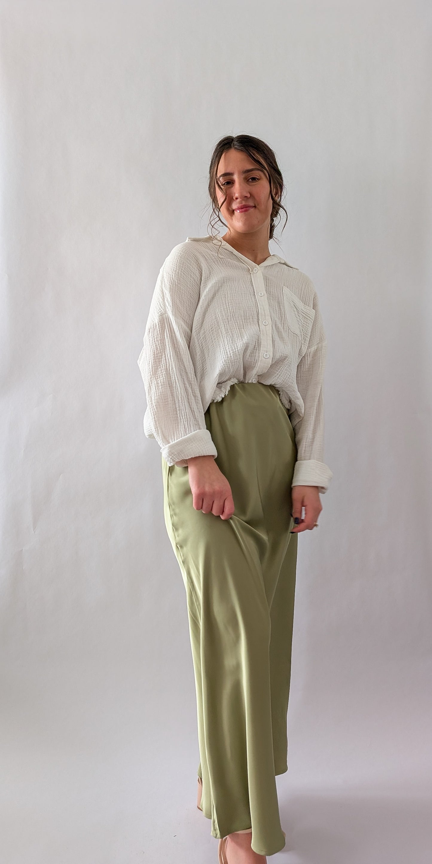 'Stella' Satin Maxi Skirt FINAL SALE