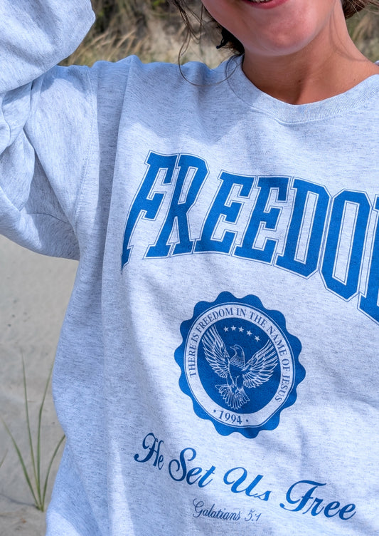 Freedom Pullover in Soft Grey