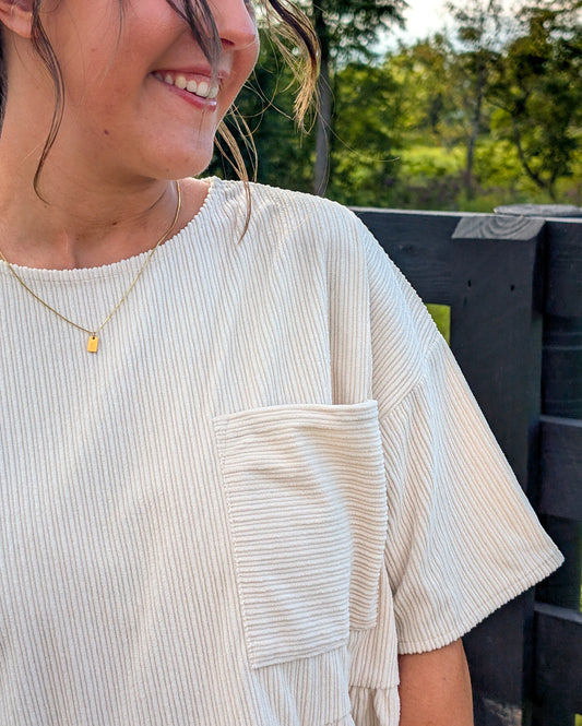 'Wyatt' Cordery Midi Dress in Cream