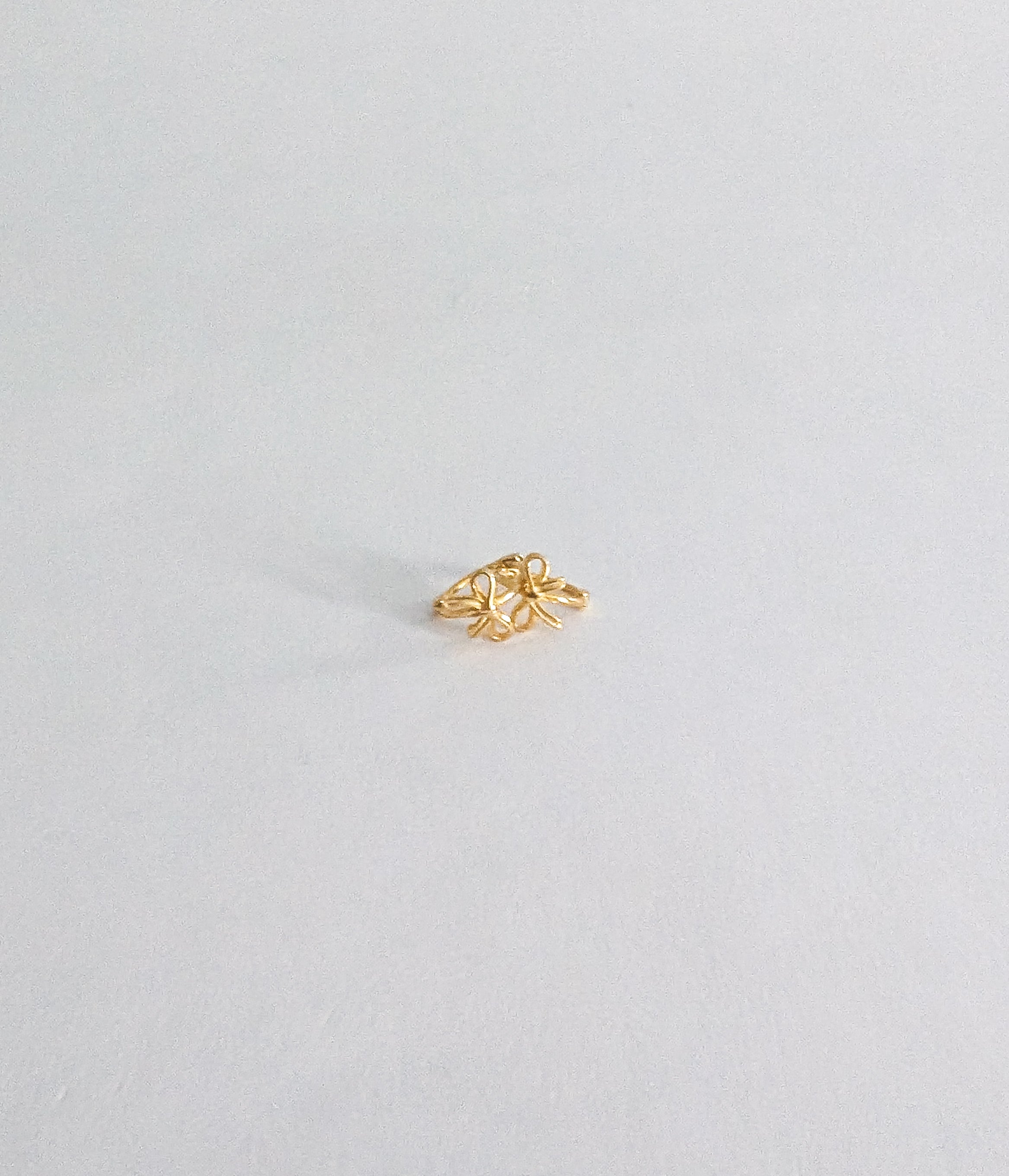 Small Bow Earrings in Gold