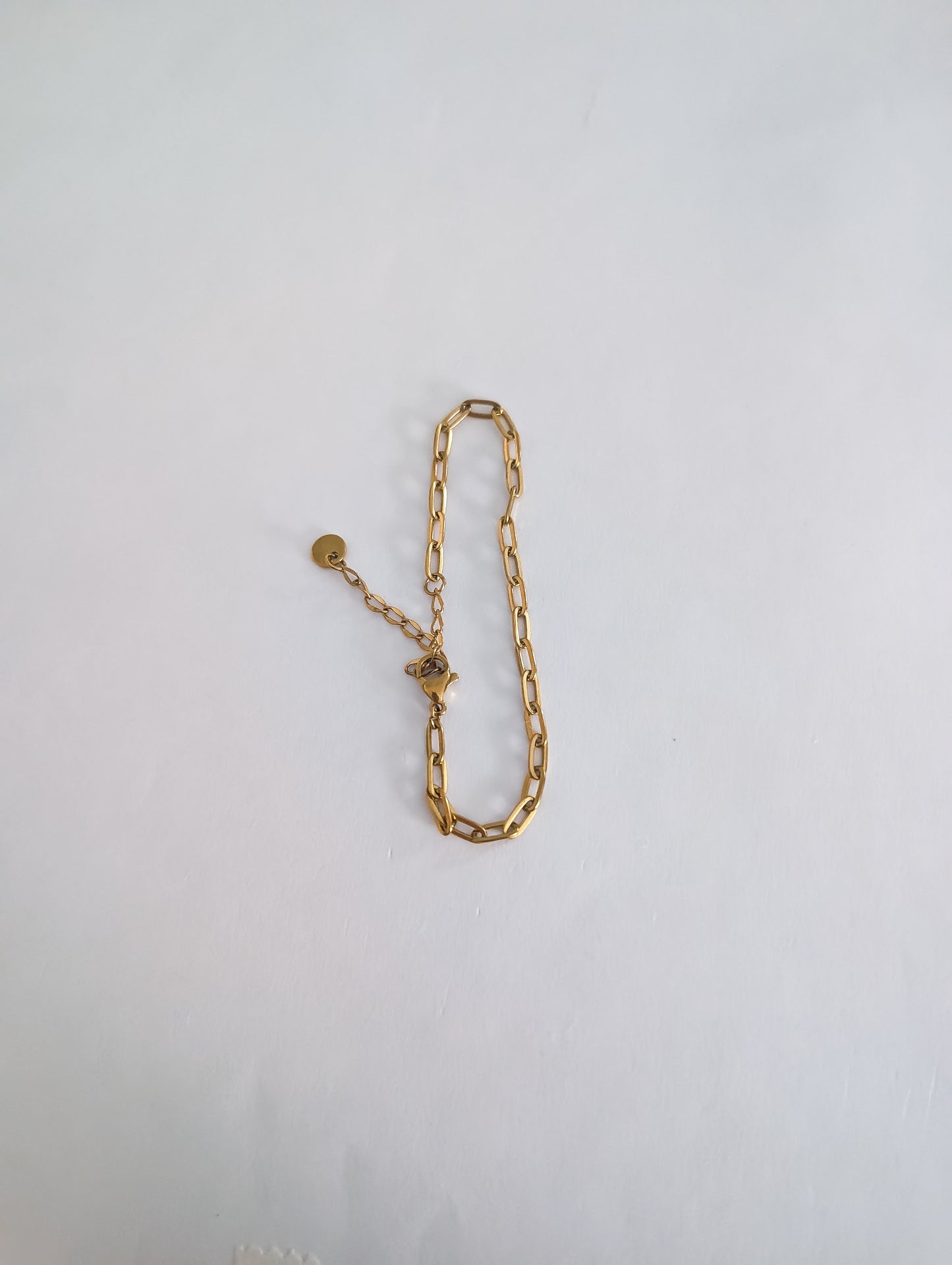 Paperclip Chain Bracelet in Gold