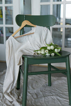 'Frankie' Linen Button up Top in Oat