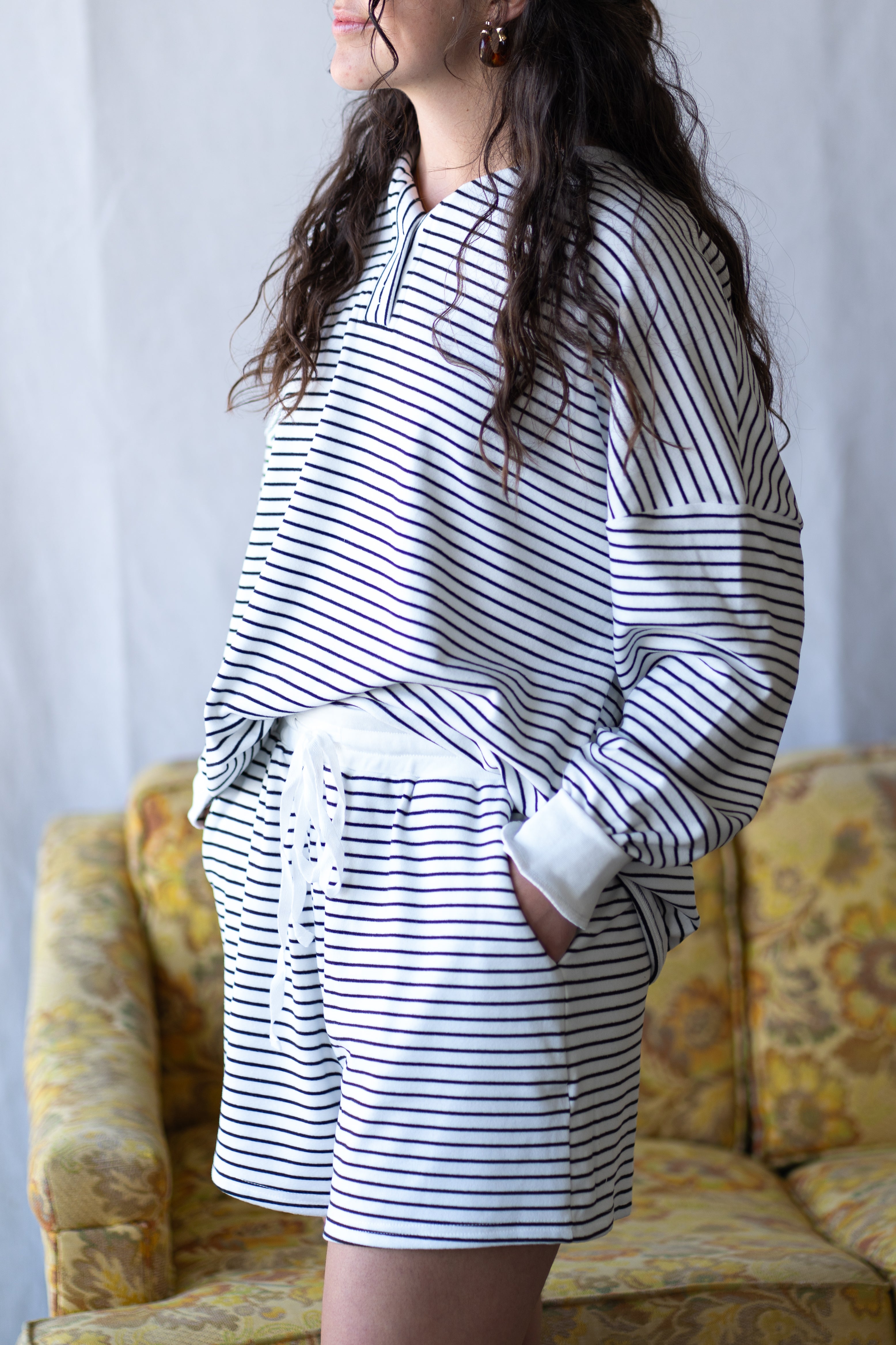 'Dani' Relaxed Shorts in Ivory