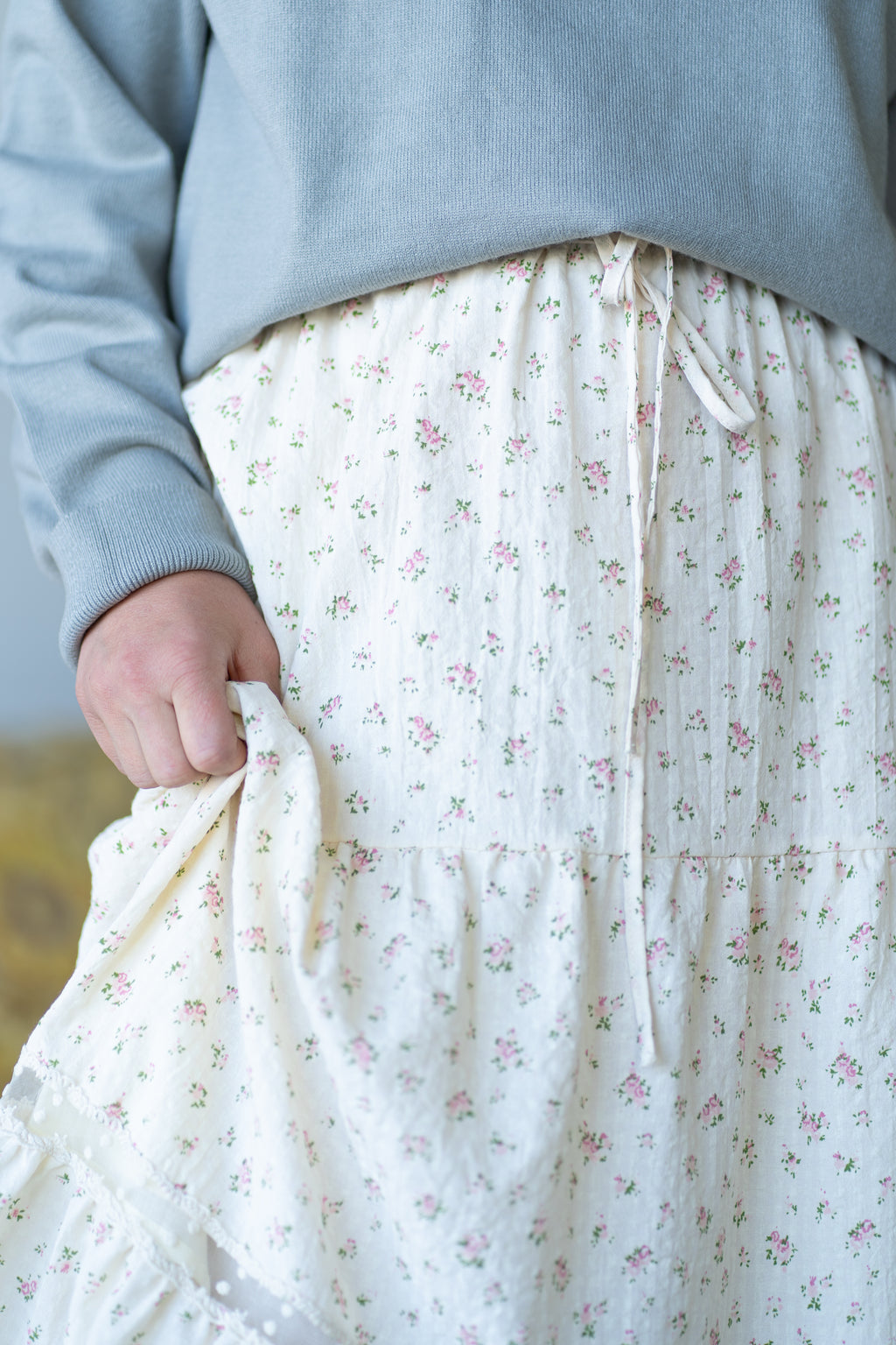'Odessa' Floral Print Maxi Shirt