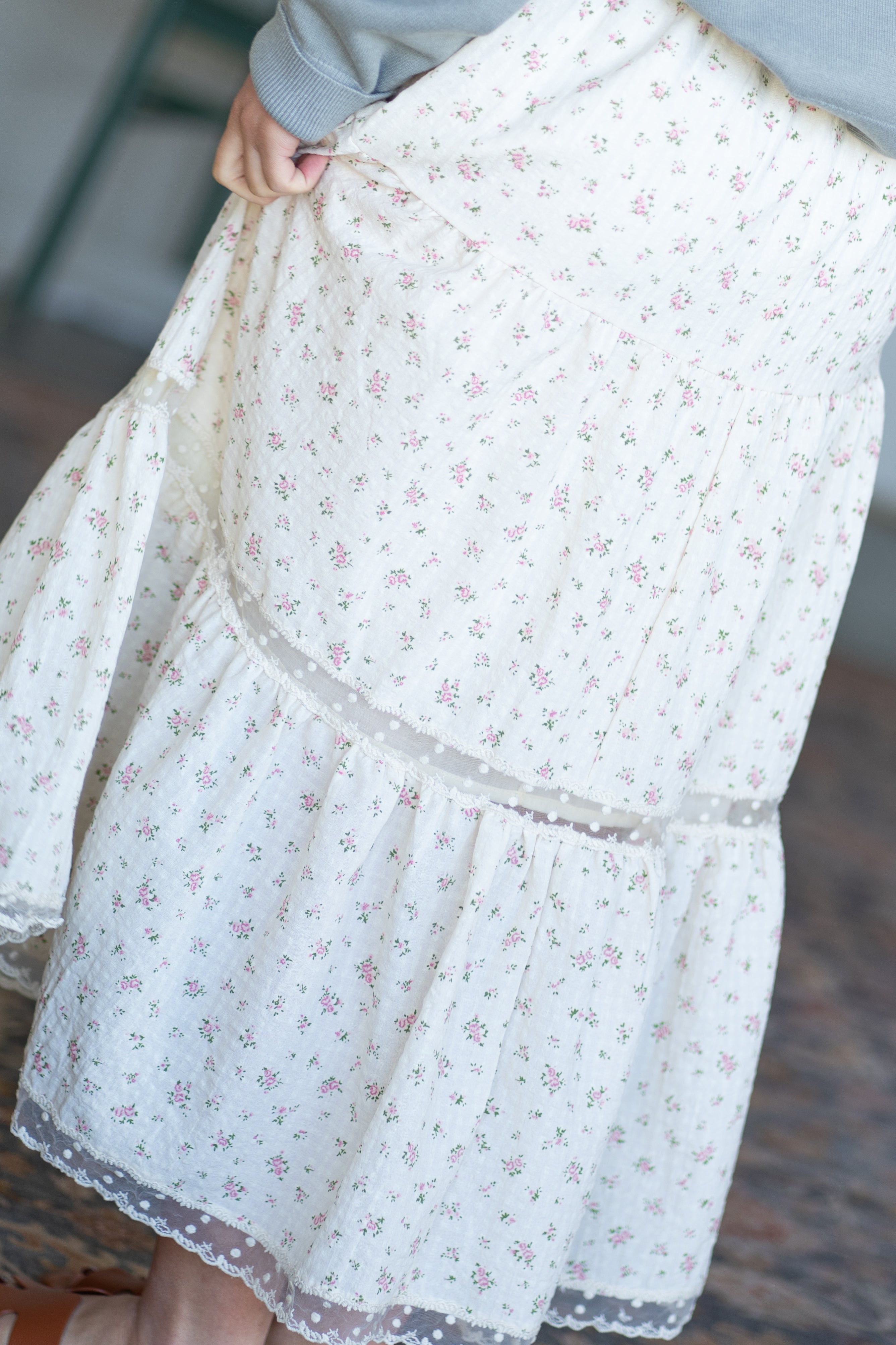'Odessa' Floral Print Maxi Shirt