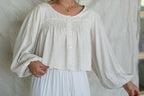 'Frankie' Linen Button up Top in Oat