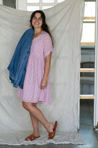 'Wren' Baby Doll Mini Dress in Pink