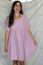 'Wren' Baby Doll Mini Dress in Pink
