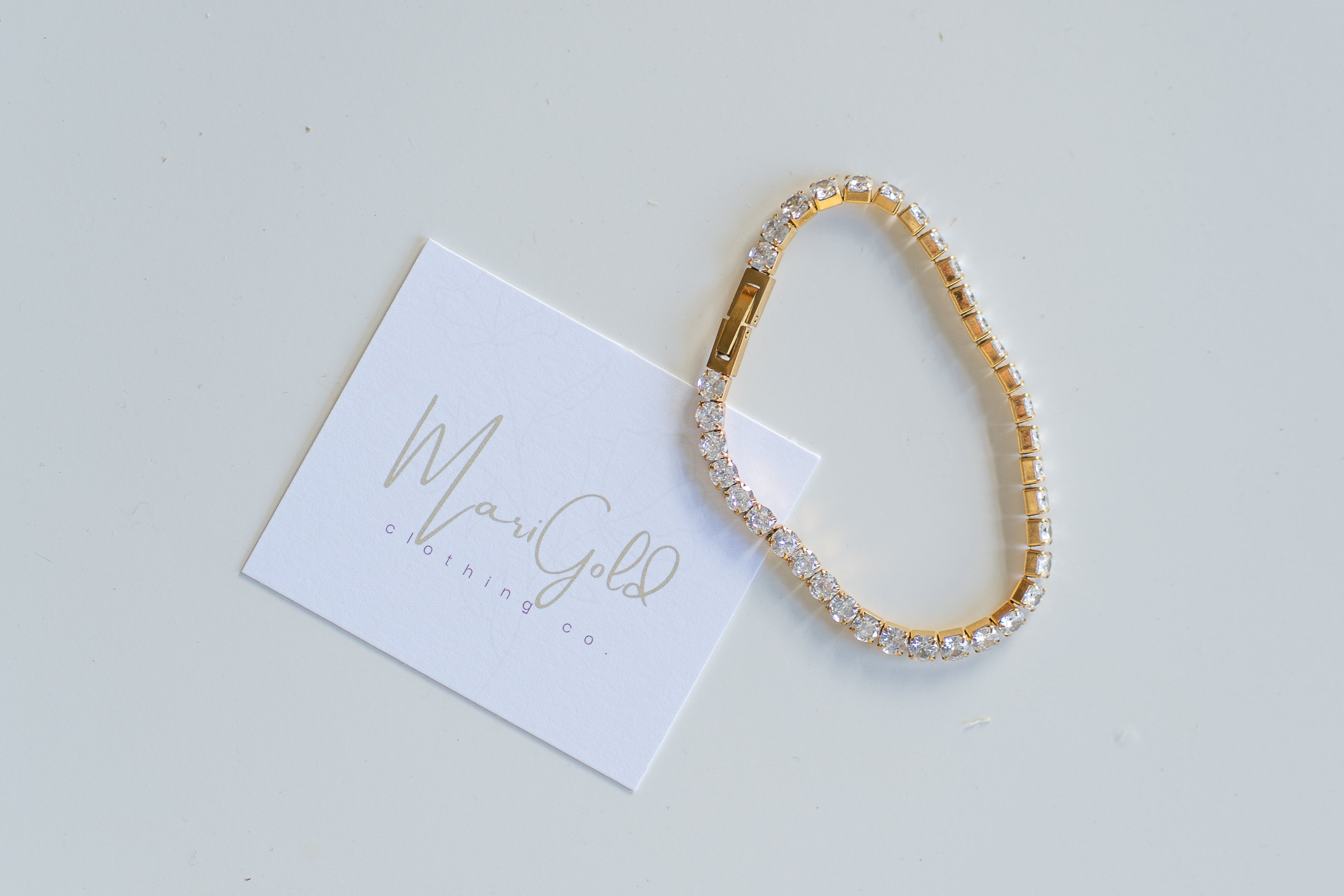 Gold Tennis Bracelet