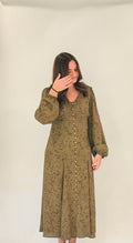 'Elizabeth' Button Down Dress in Olive