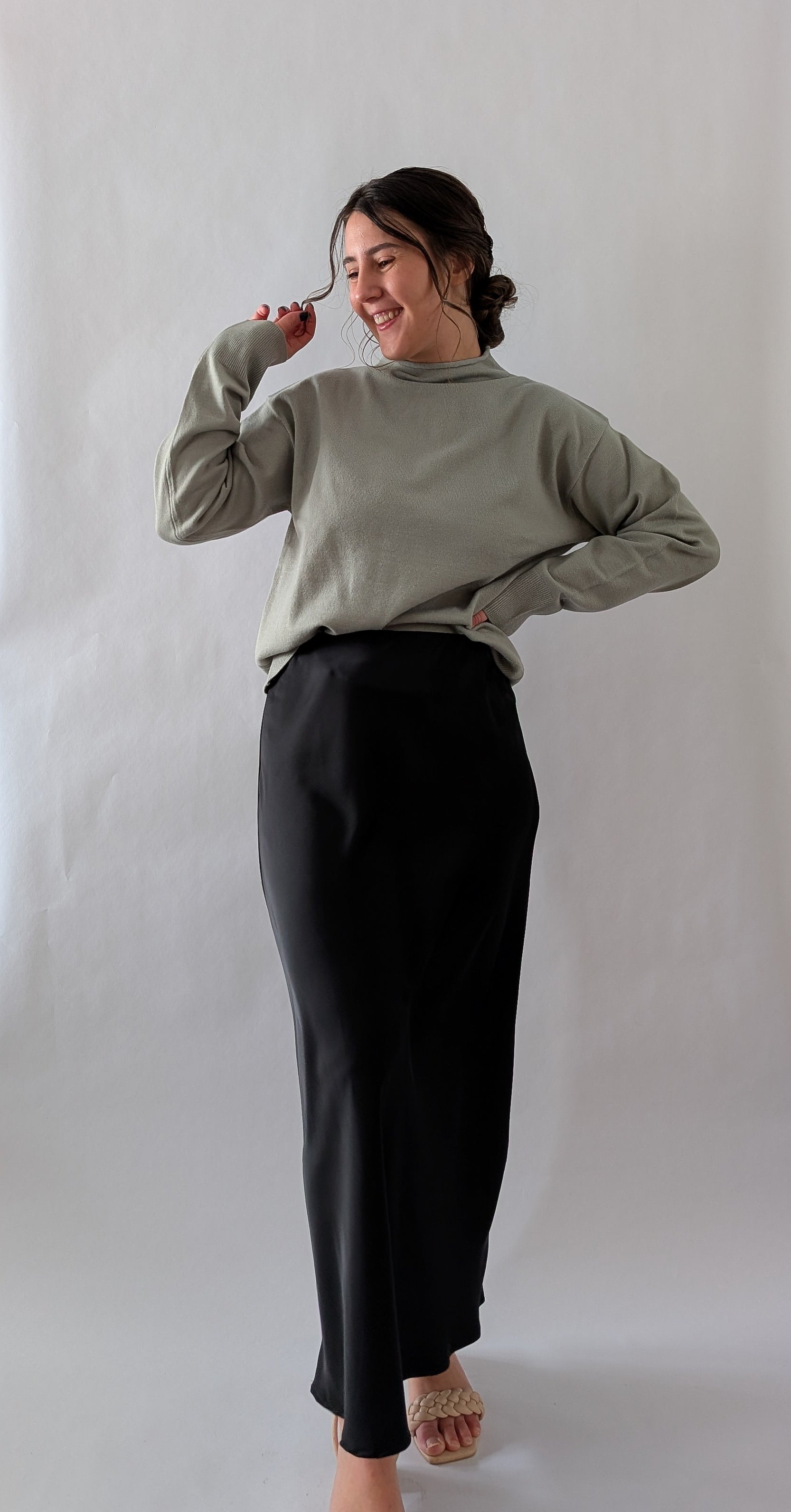 'Stella' Satin Maxi Skirt FINAL SALE