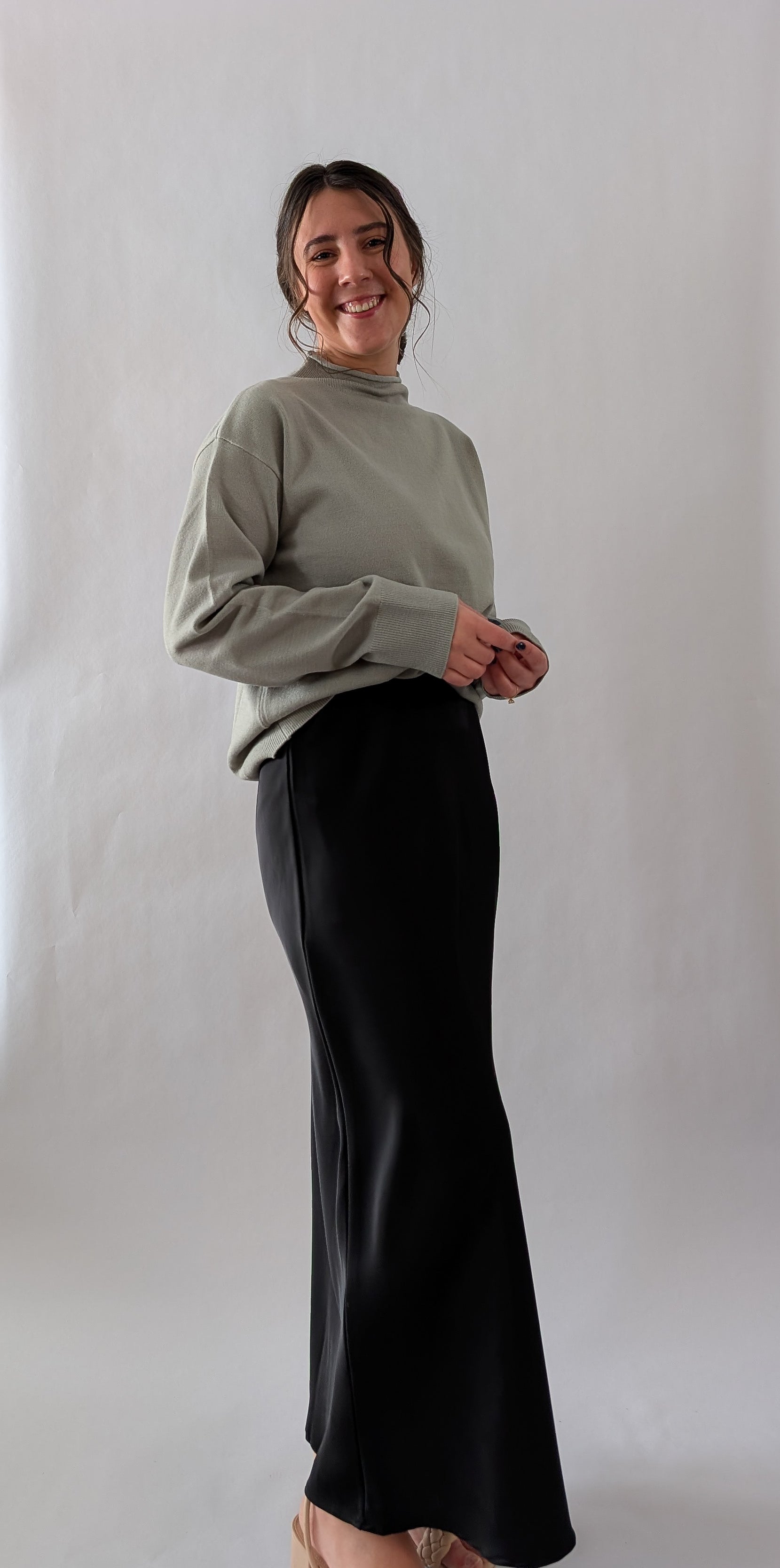 'Stella' Satin Maxi Skirt FINAL SALE