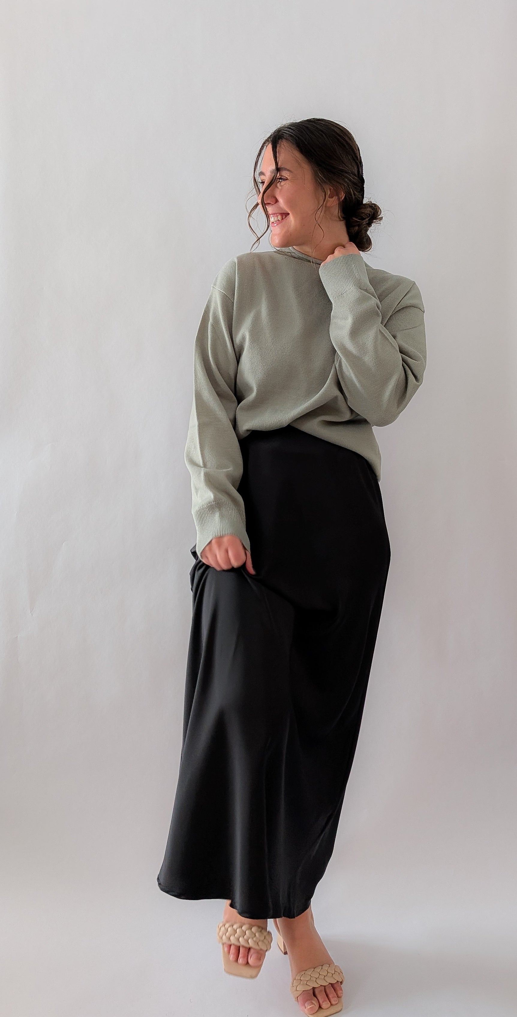 'Stella' Satin Maxi Skirt FINAL SALE