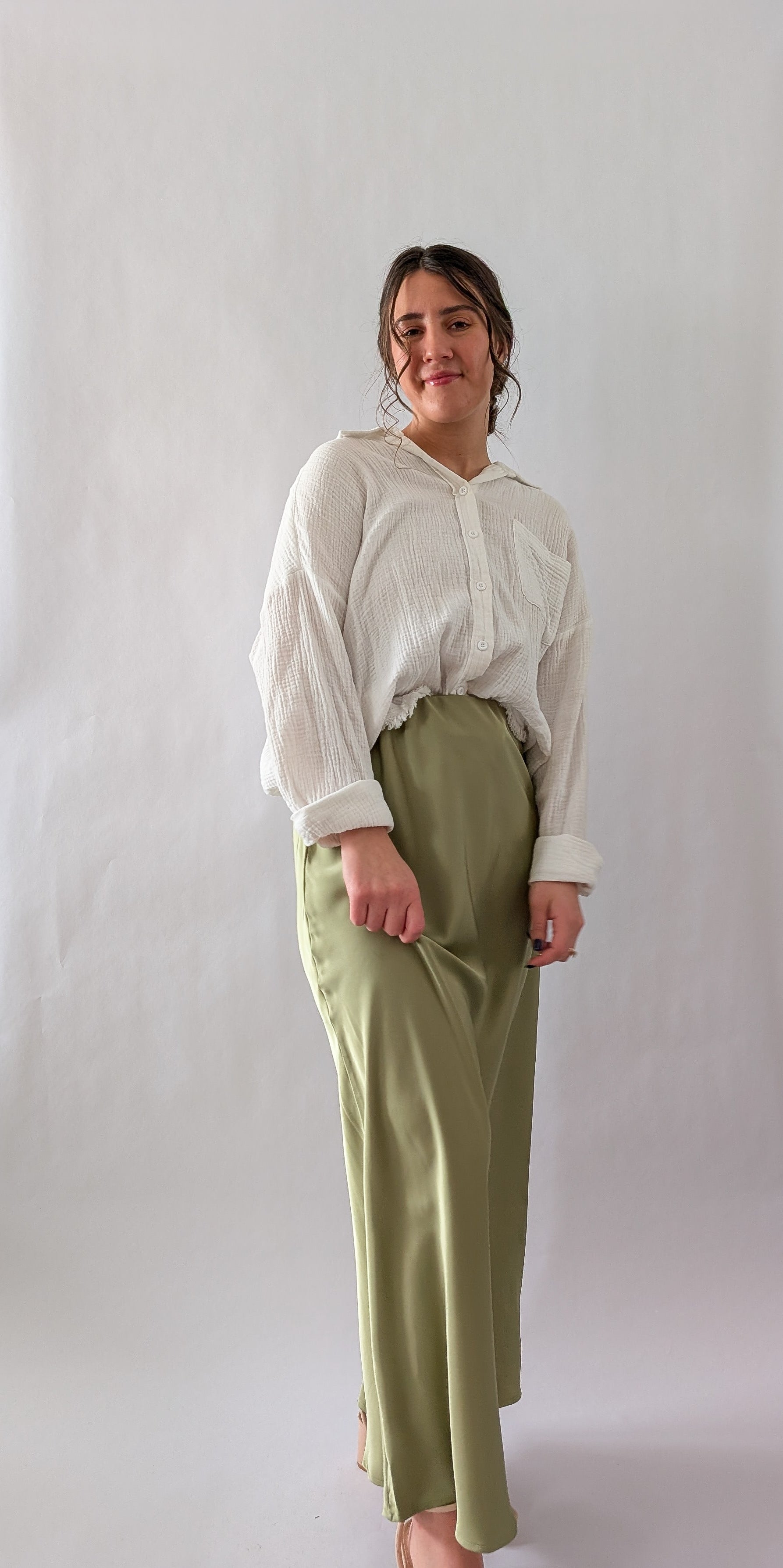 'Stella' Satin Maxi Skirt FINAL SALE