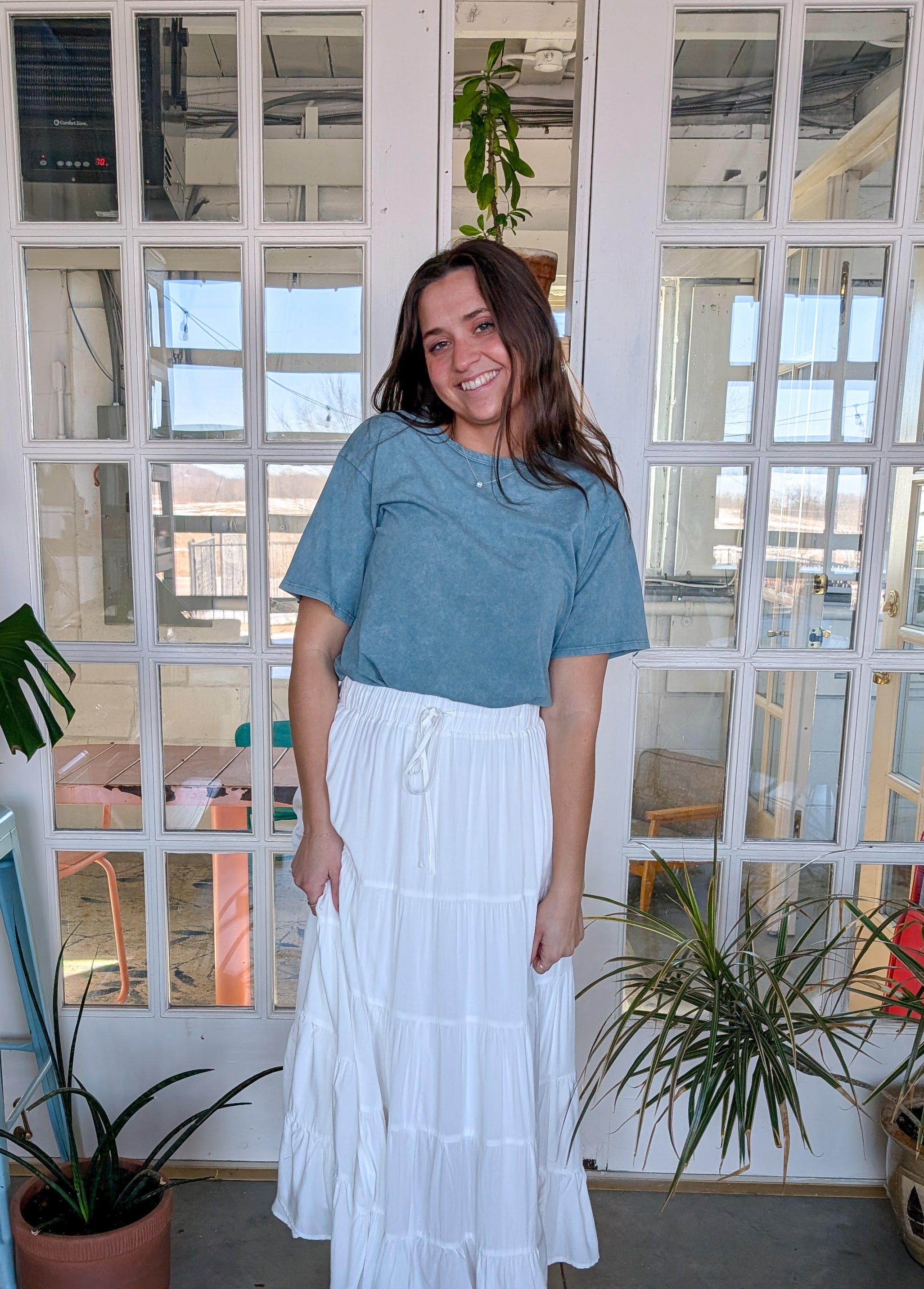 'Honey' Cropped Cotton Top