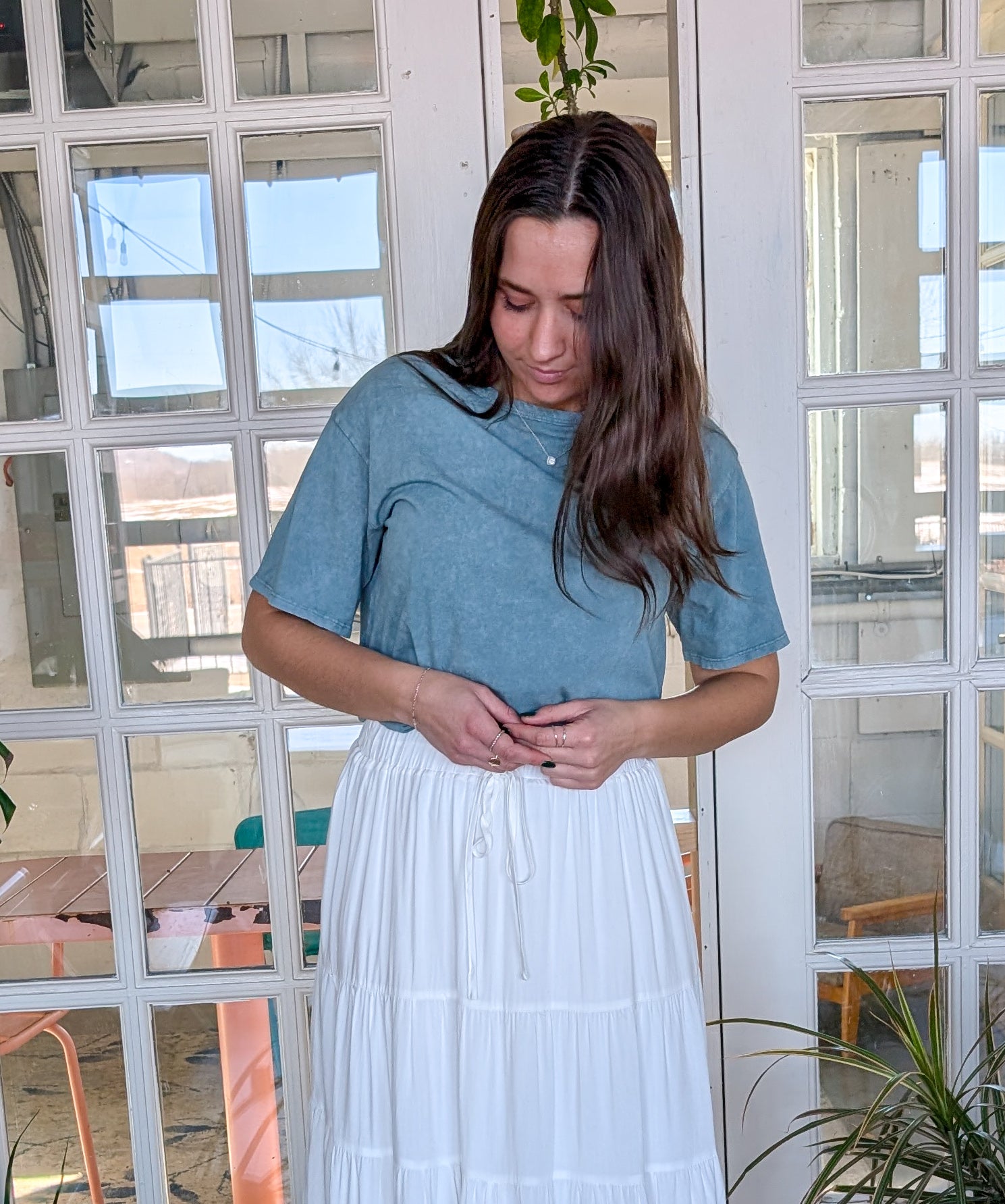 'Honey' Cropped Cotton Top