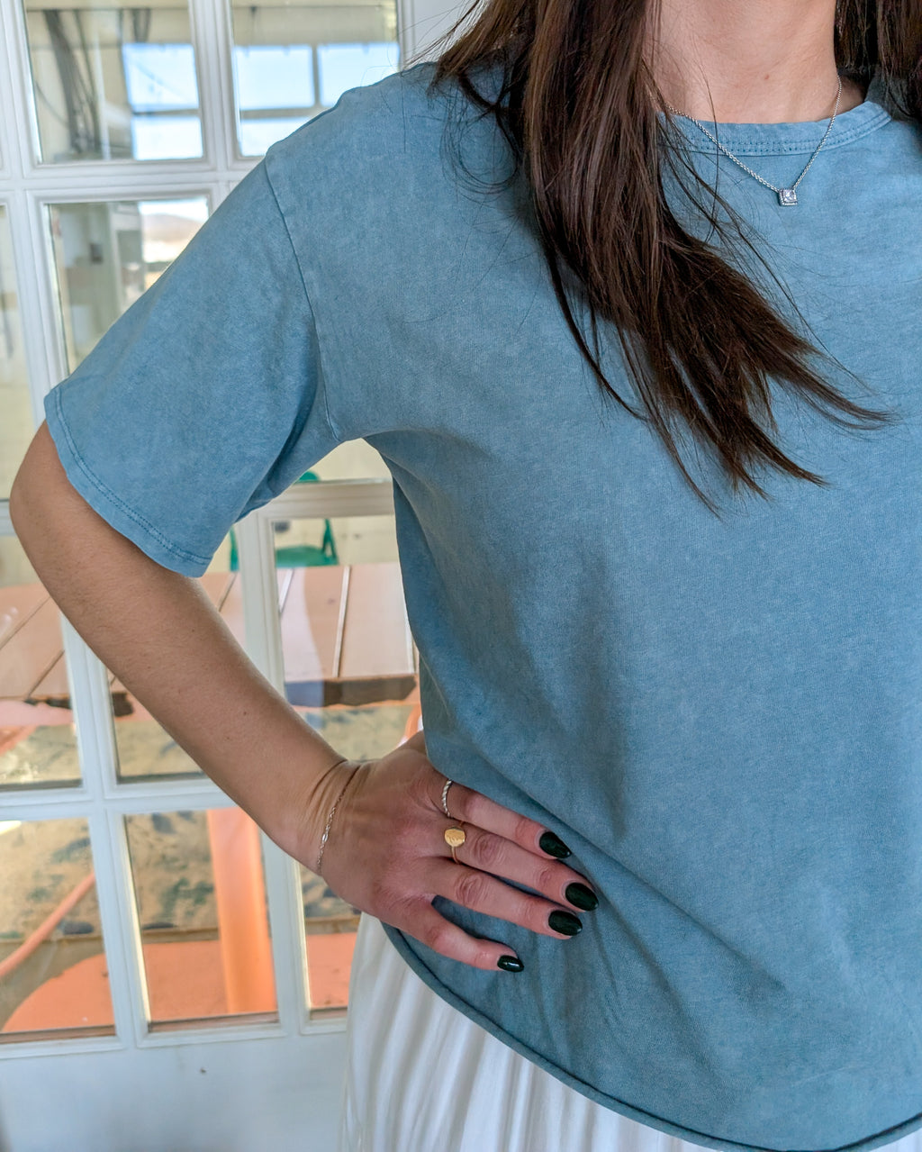 'Honey' Cropped Cotton Top