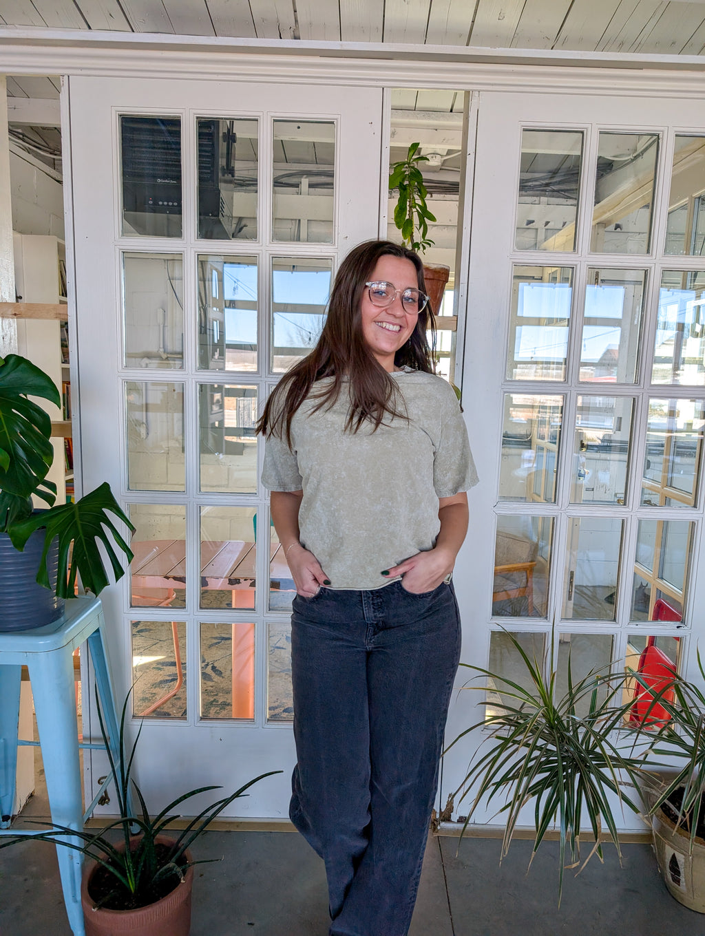 'Honey' Cropped Cotton Top