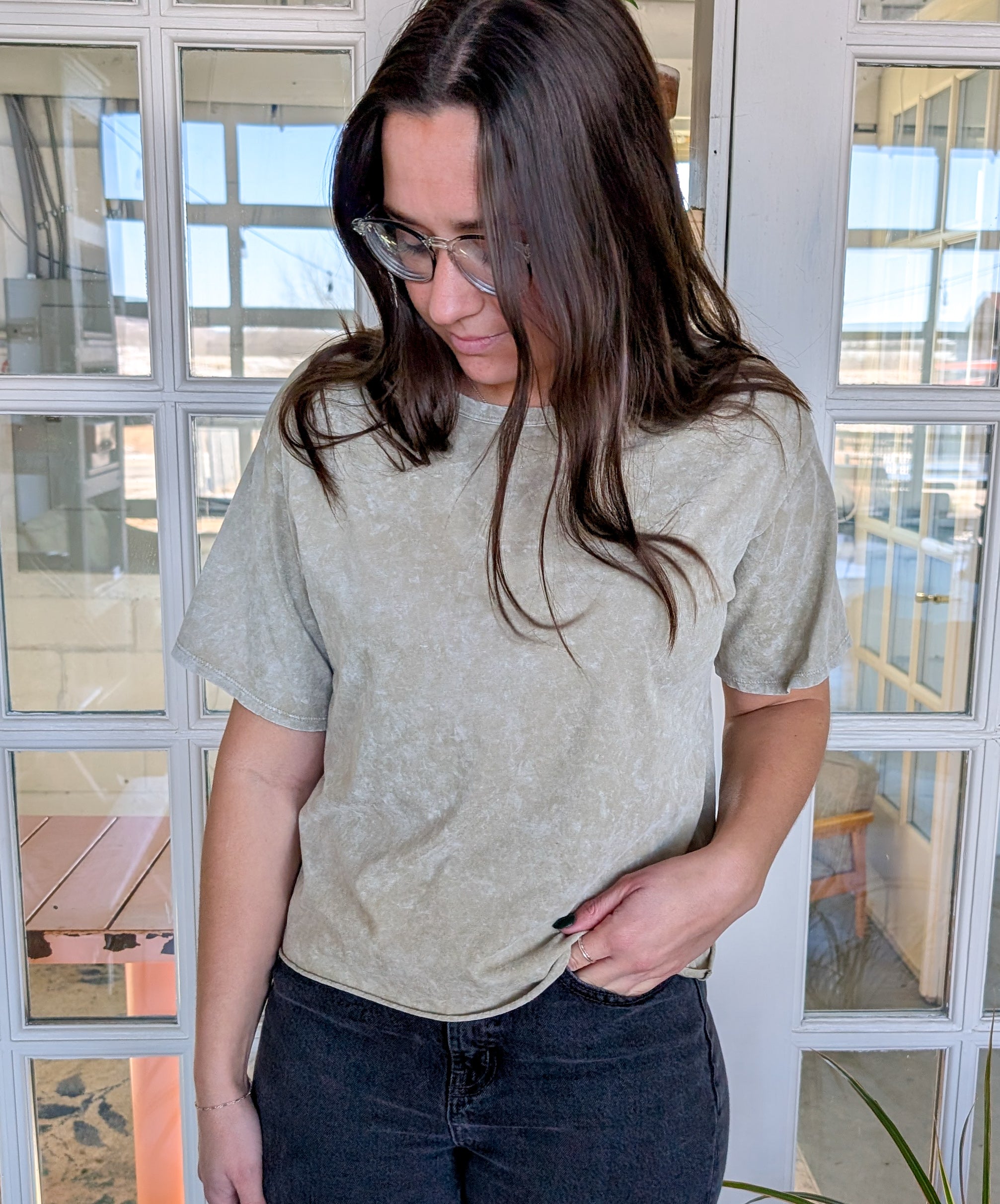 'Honey' Cropped Cotton Top