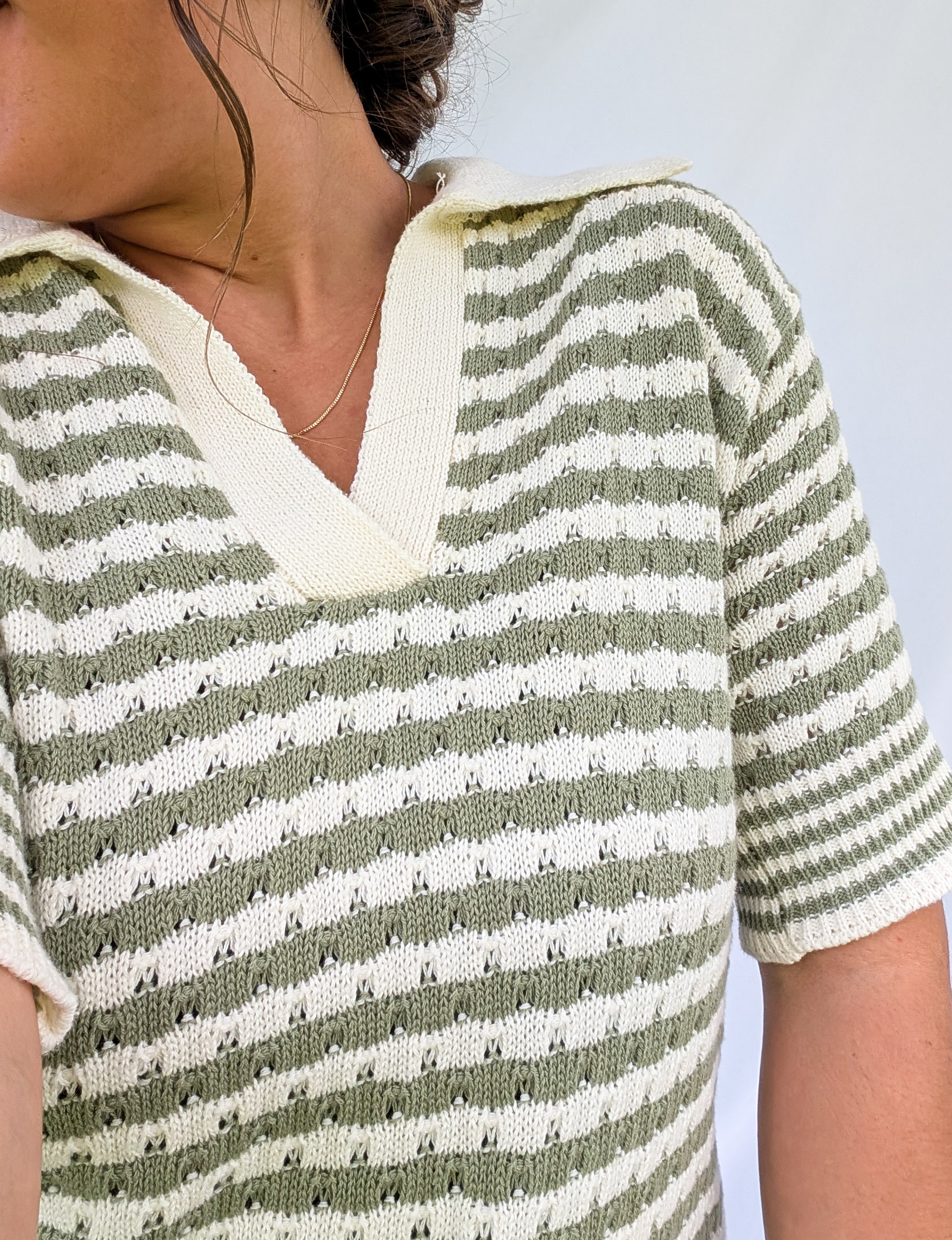 'Jasper' Crochet Top in Cream