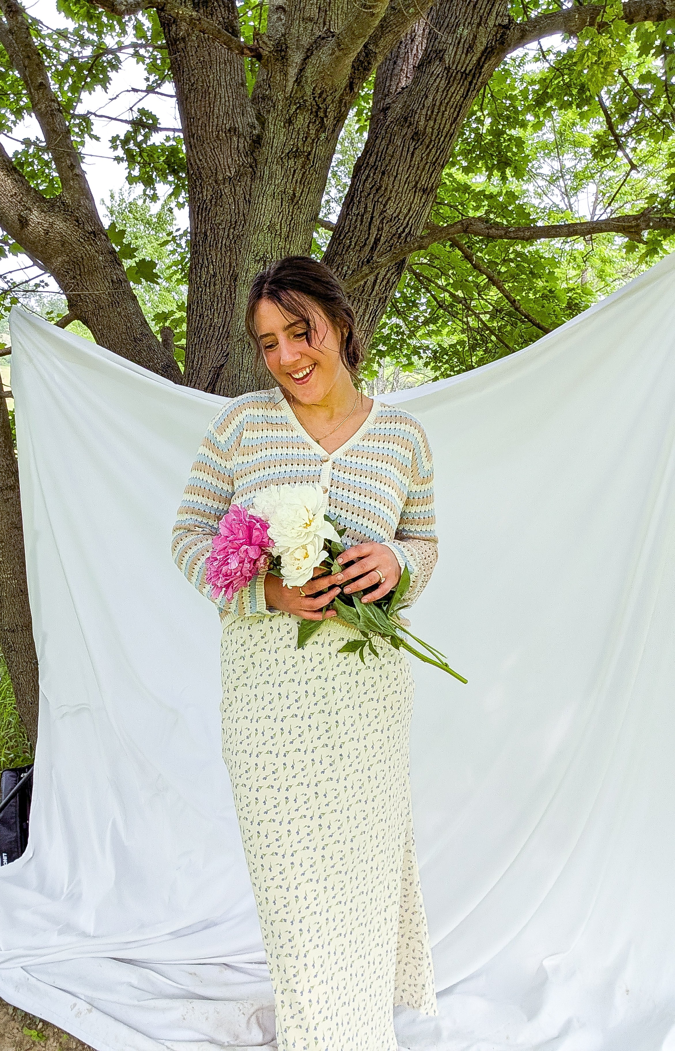 'Indie' Crochet Cardigan in Ivory
