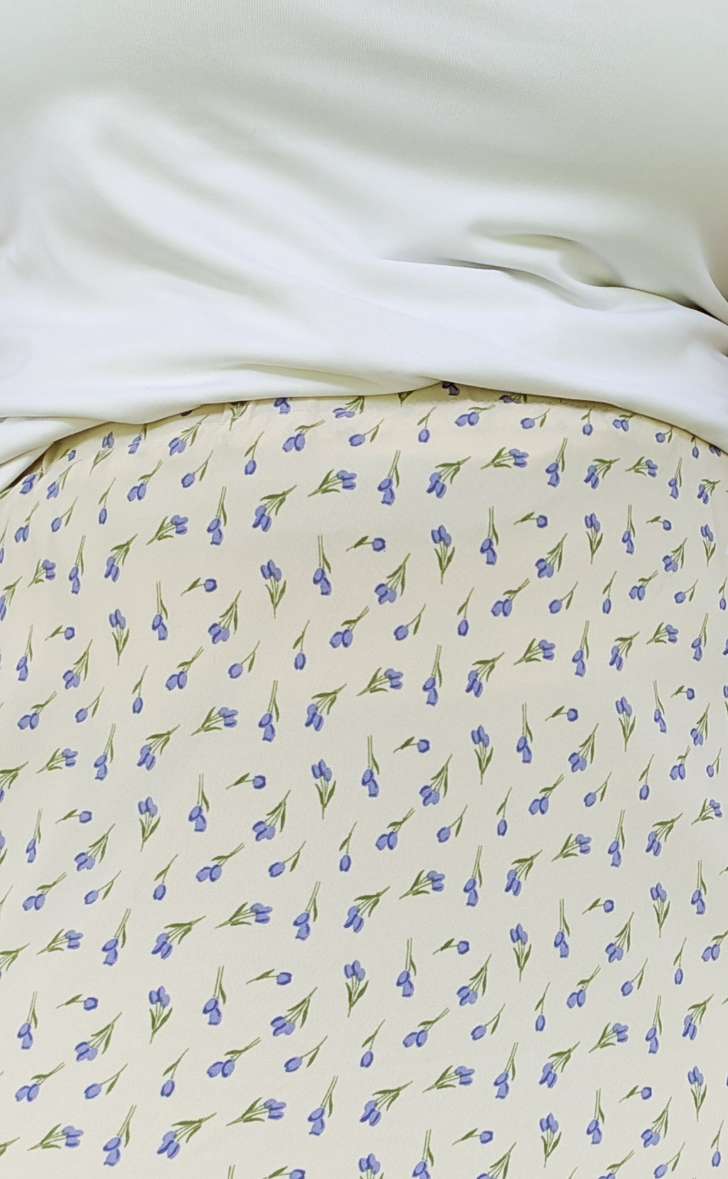 'Libby' Floral Maxi Skirt in Cream