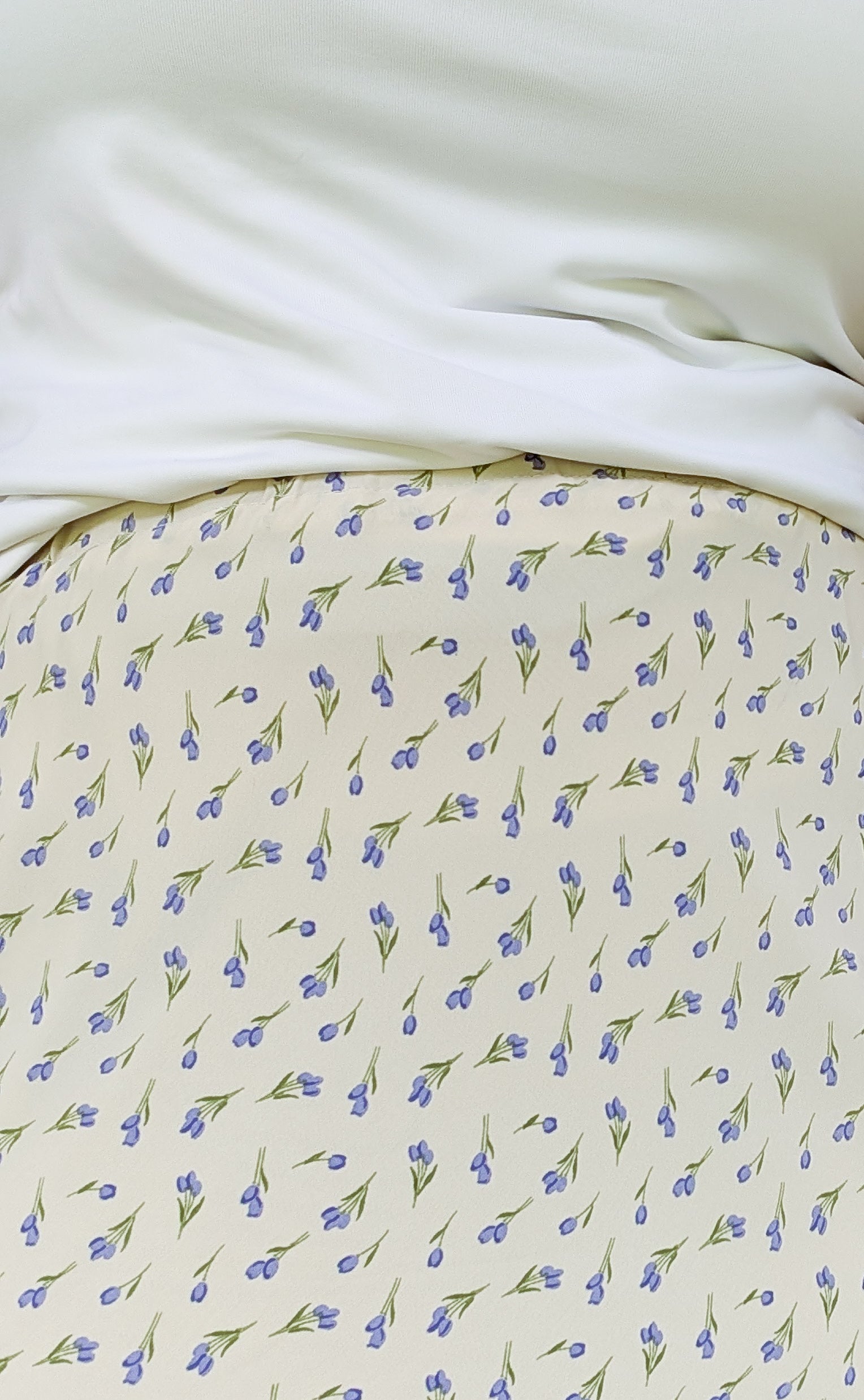 'Libby' Floral Maxi Skirt in Cream