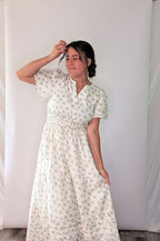 'Marabella' Floral Maxi Dress in Ivory