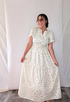 'Marabella' Floral Maxi Dress in Ivory