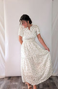 'Marabella' Floral Maxi Dress in Ivory