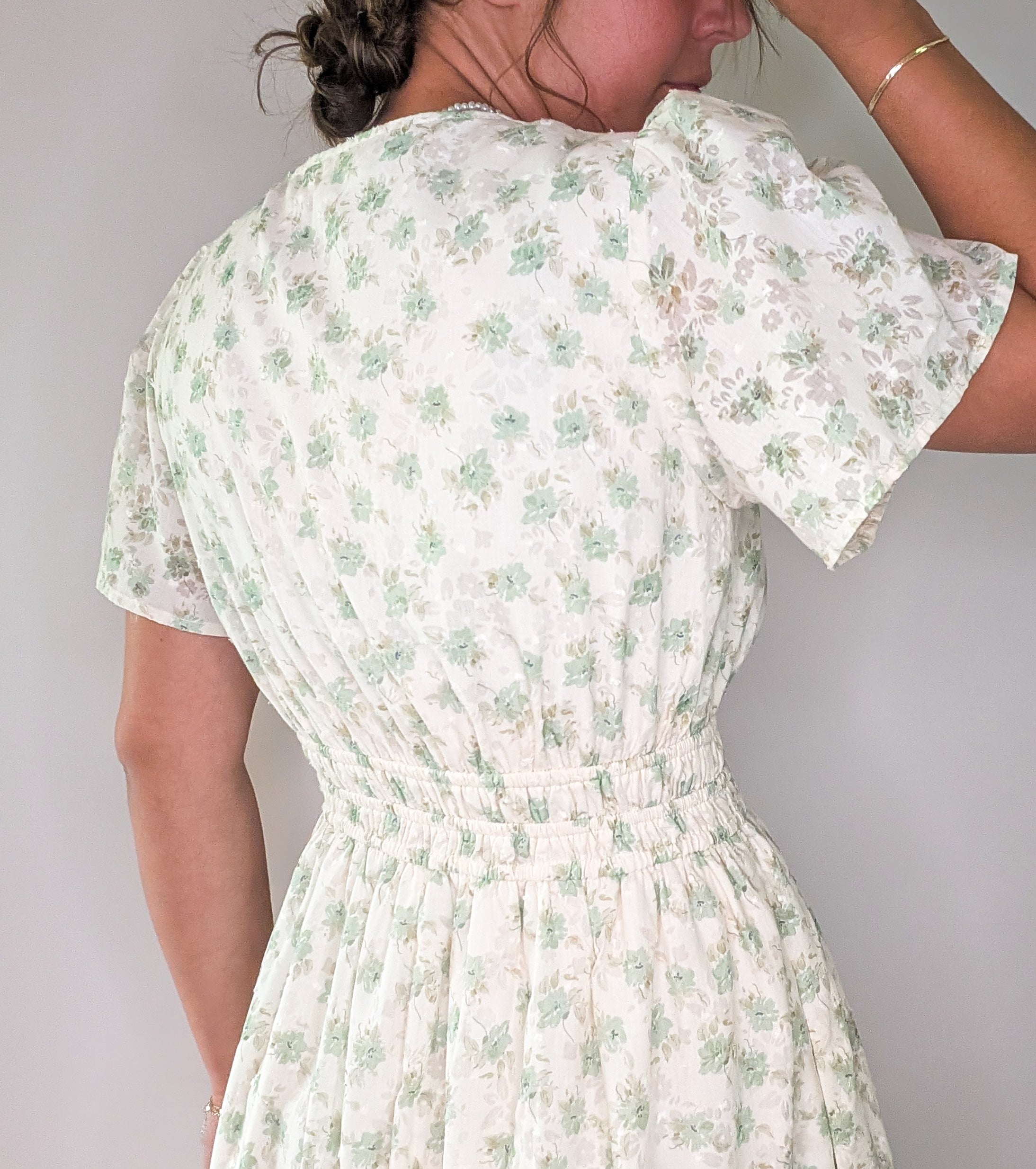 'Marabella' Floral Maxi Dress in Ivory