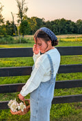 'Everett' Denim Jumper Dress in Light Wash