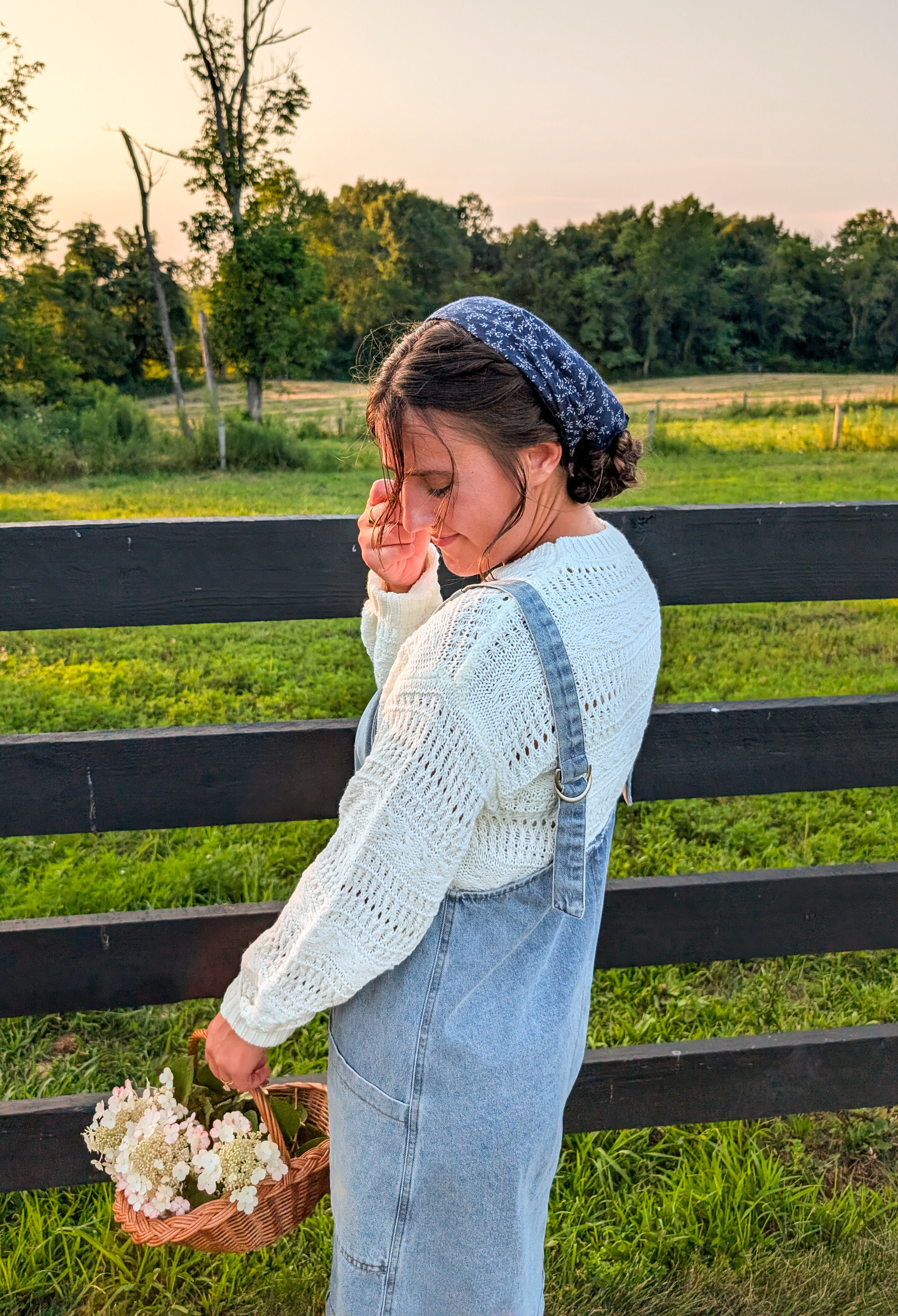 'Everett' Denim Jumper Dress in Light Wash