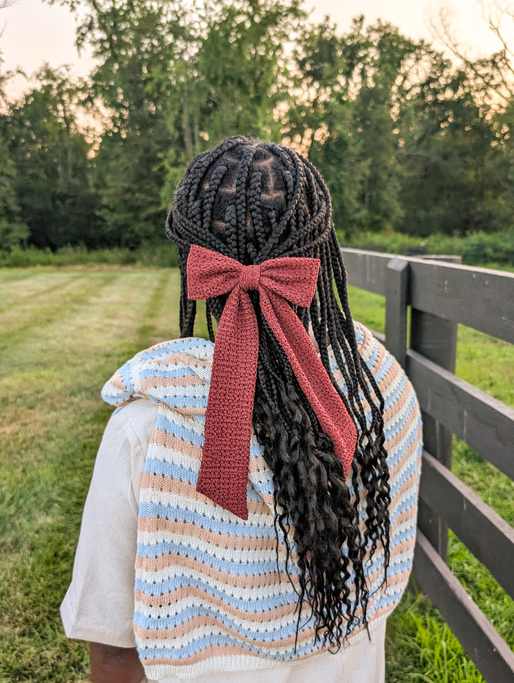 Crochet Bow Barrette