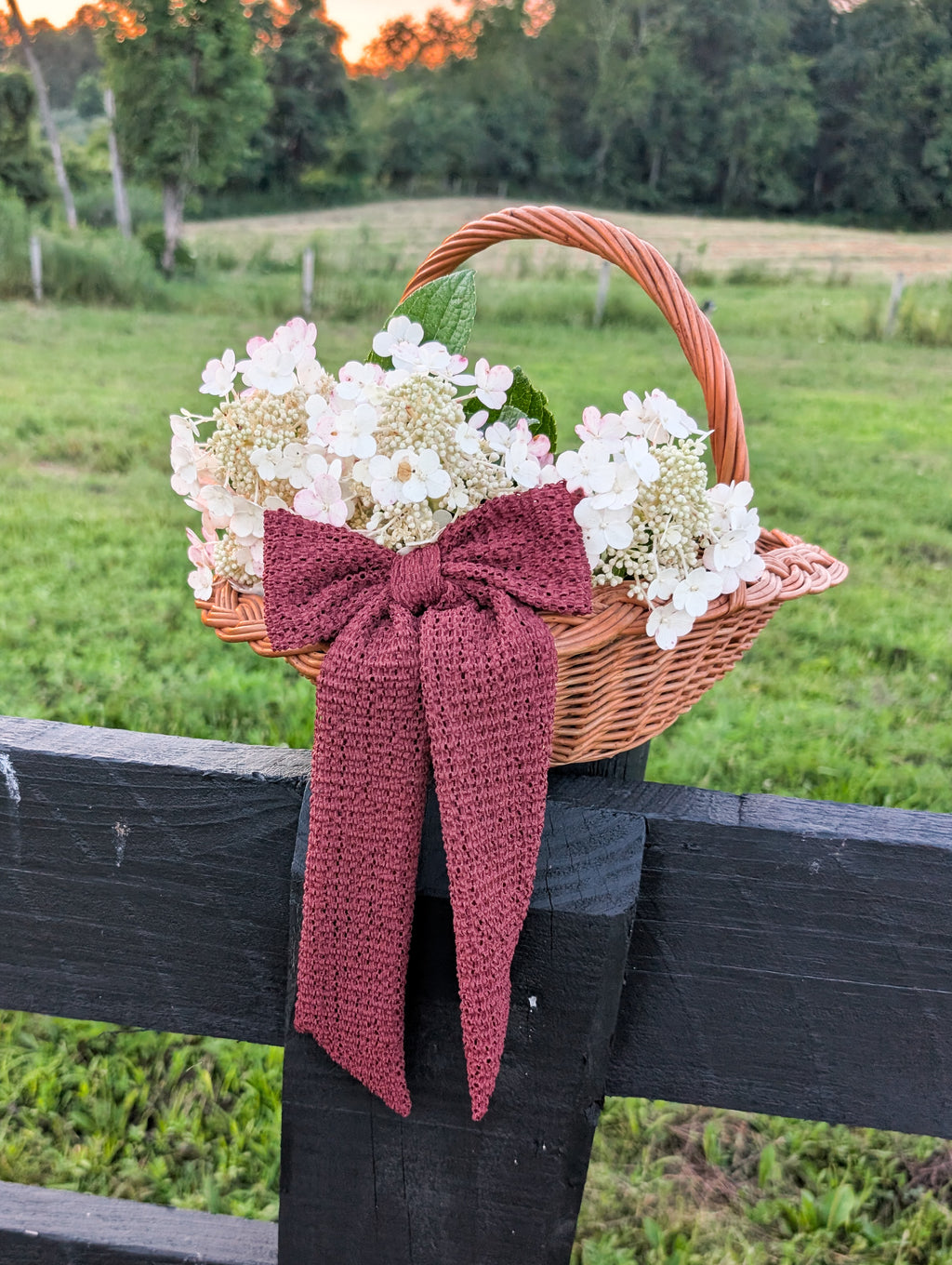 Crochet Bow Barrette