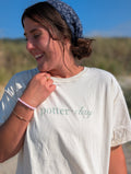 Potter + Clay Graphic Tee in Cream