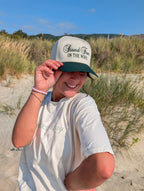 Stand Firm Trucker Hat in Cream