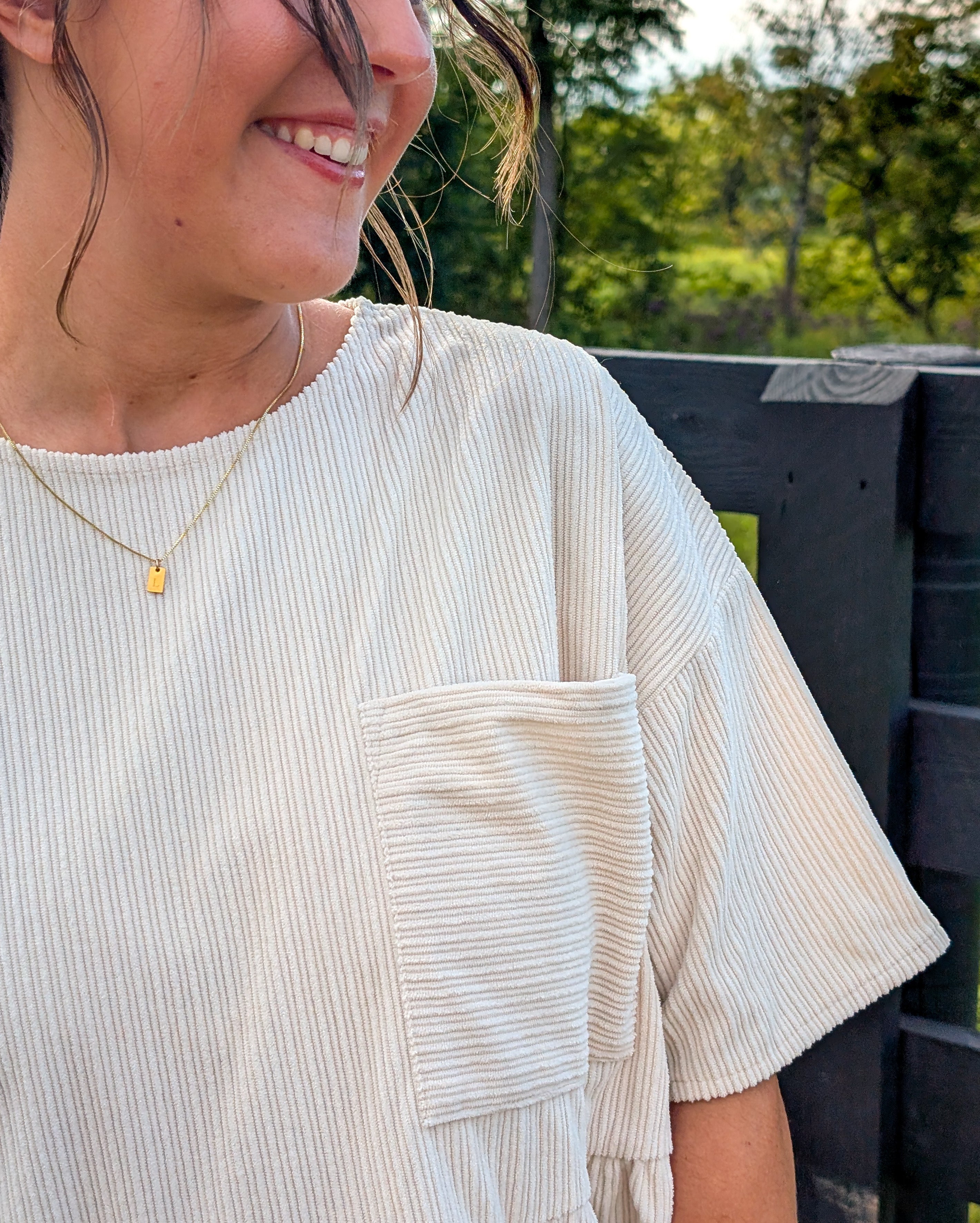 'Wyatt' Cordery Midi Dress in Cream