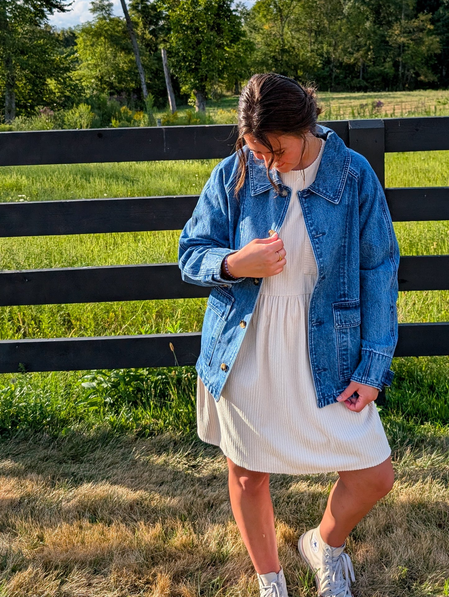'James' Denim Jacket in Dark Wash