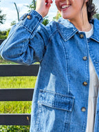 'James' Denim Jacket in Dark Wash