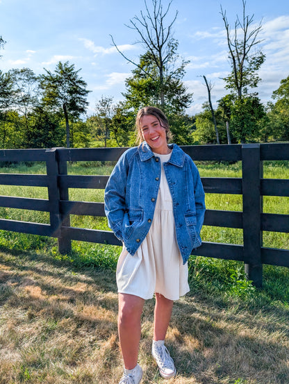 'James' Denim Jacket in Dark Wash