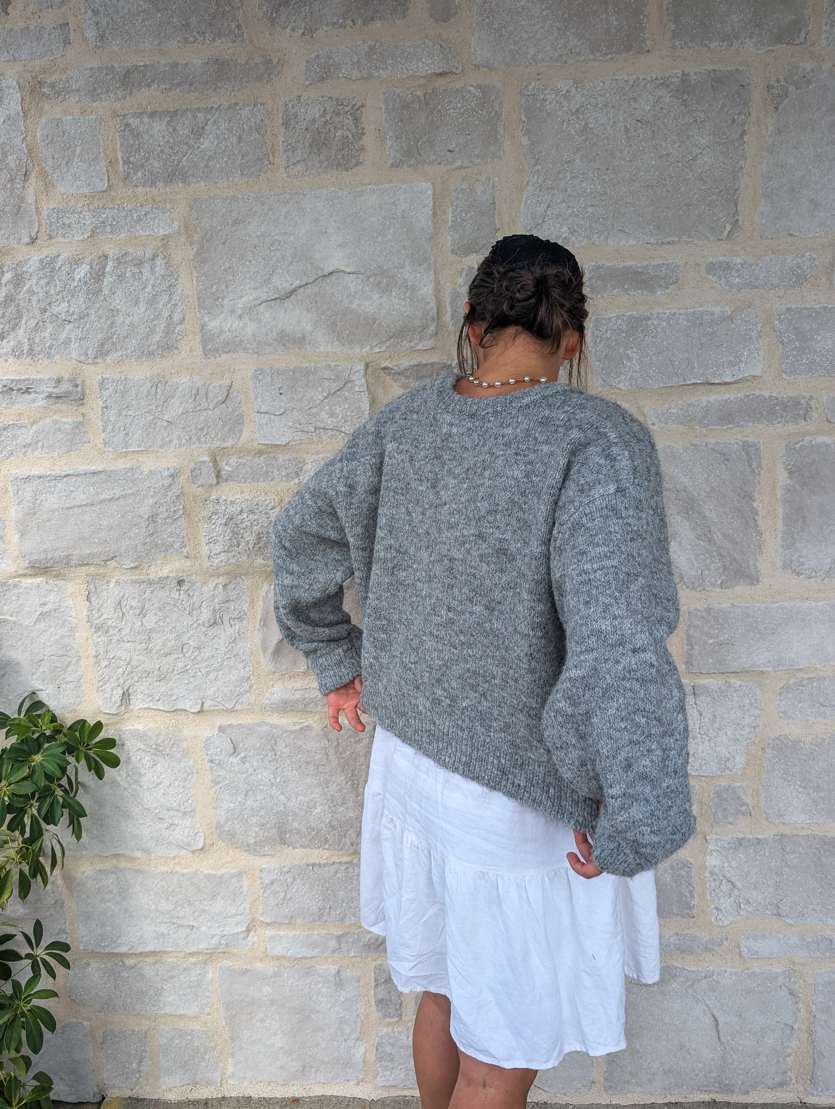 'Pepper' Button Down Cardigan in Heather Grey
