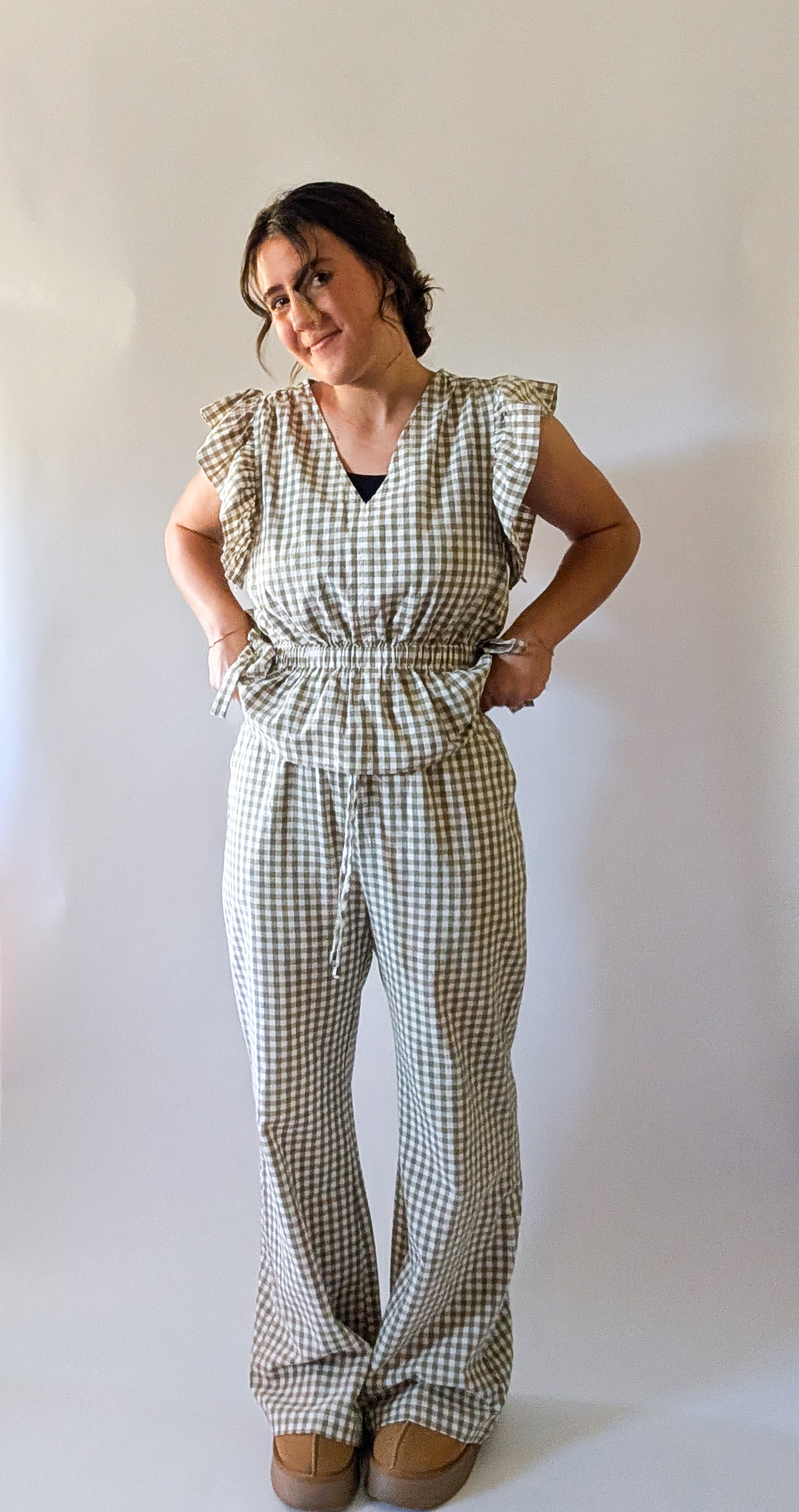 'Portland' Top in Olive