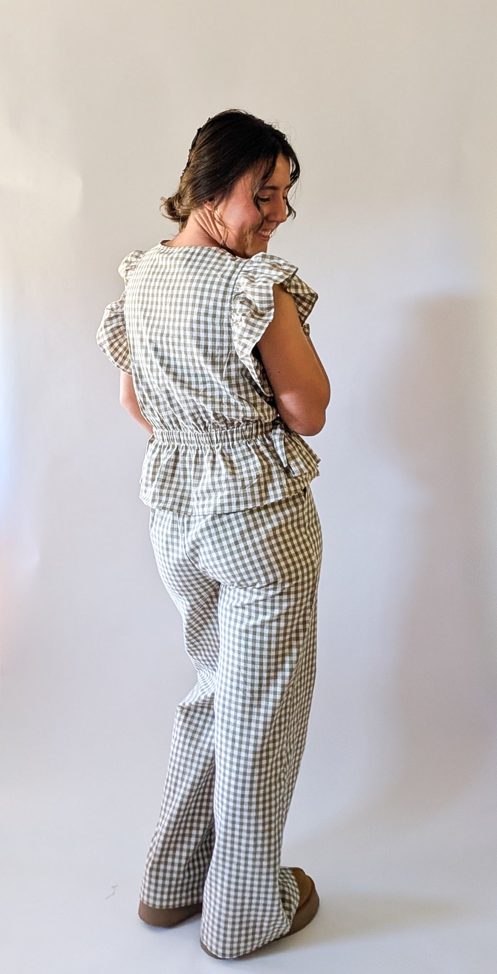 'Portland' Top in Olive