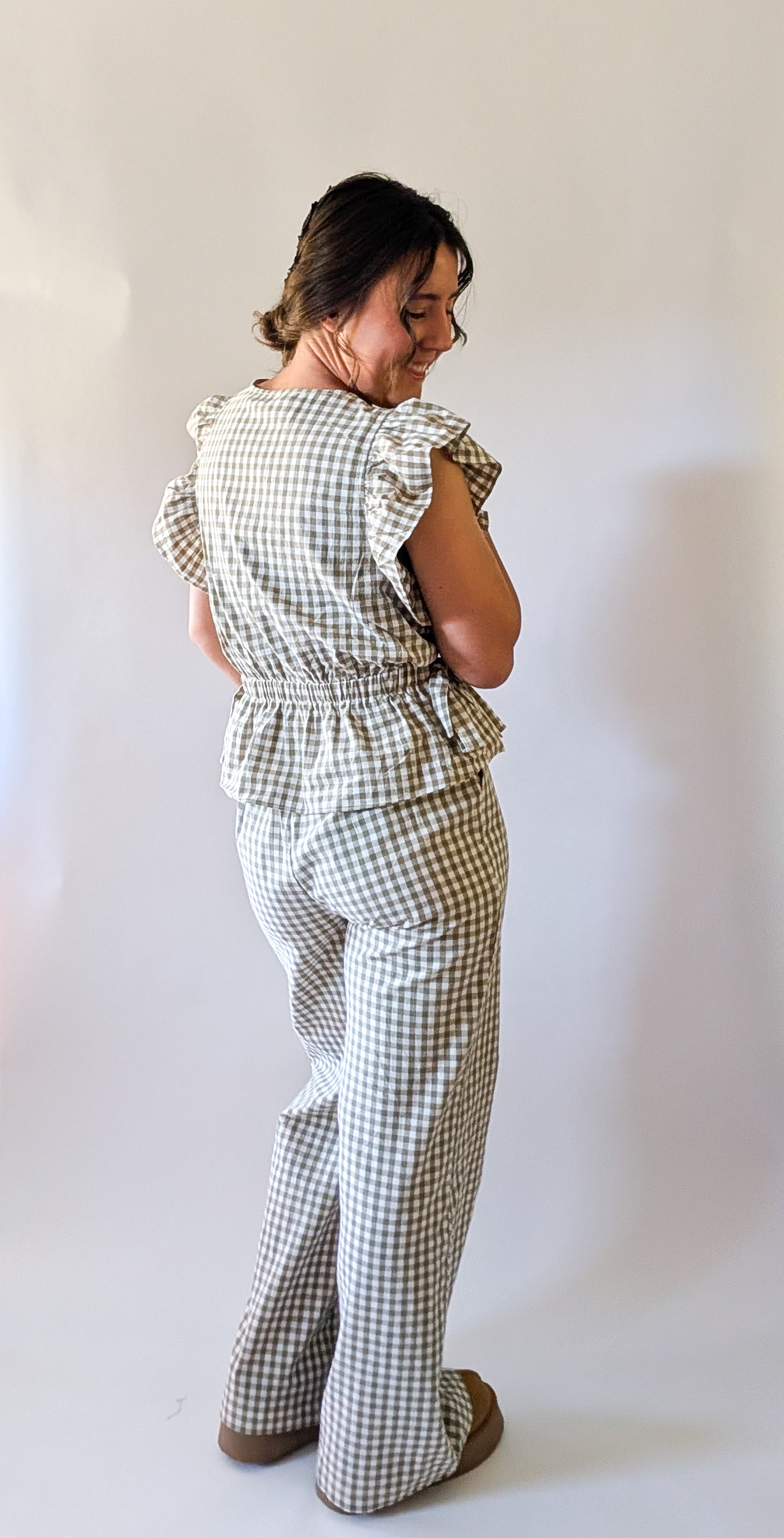 'Portland' Top in Olive