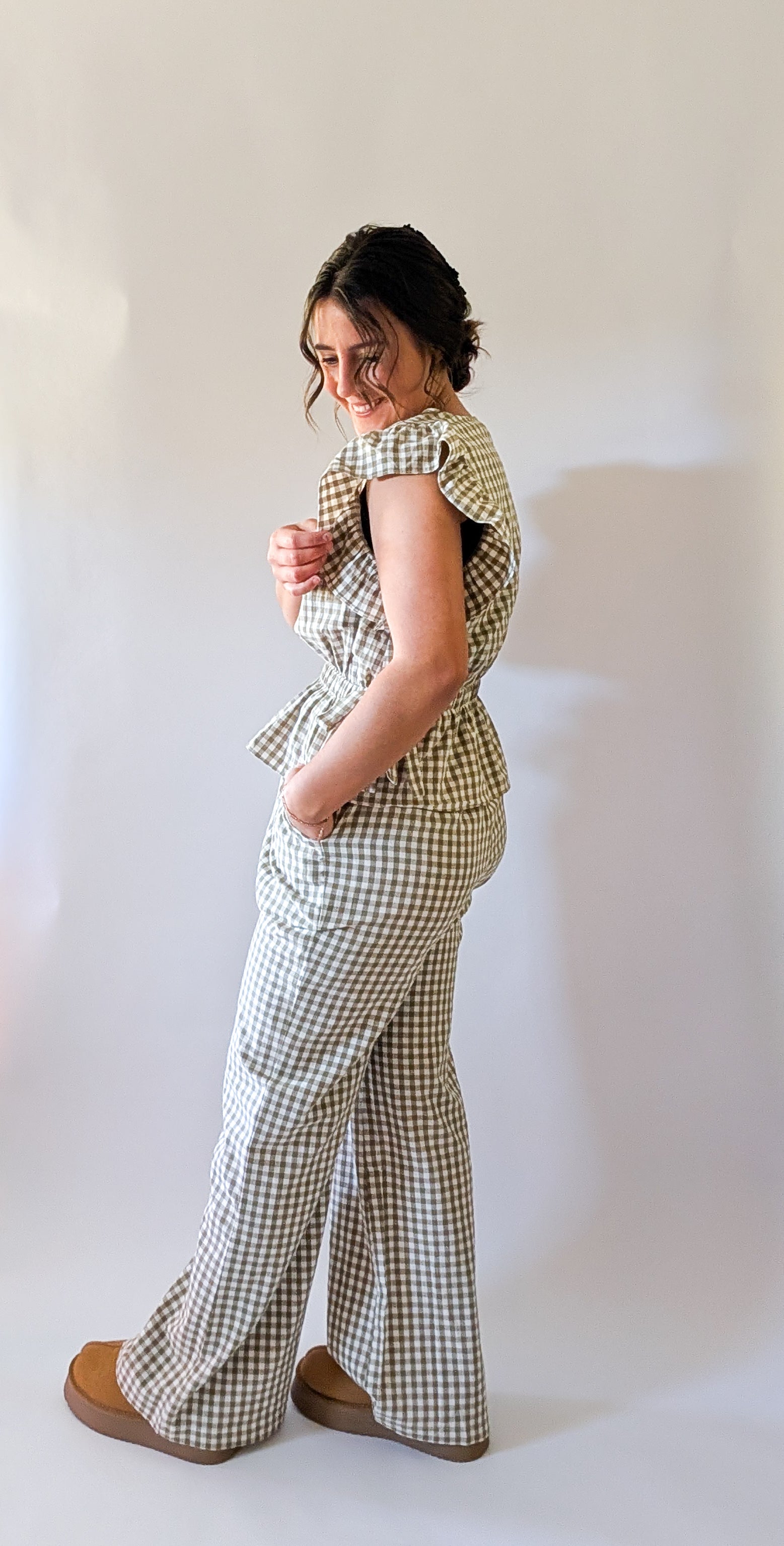 'Portland' Top in Olive