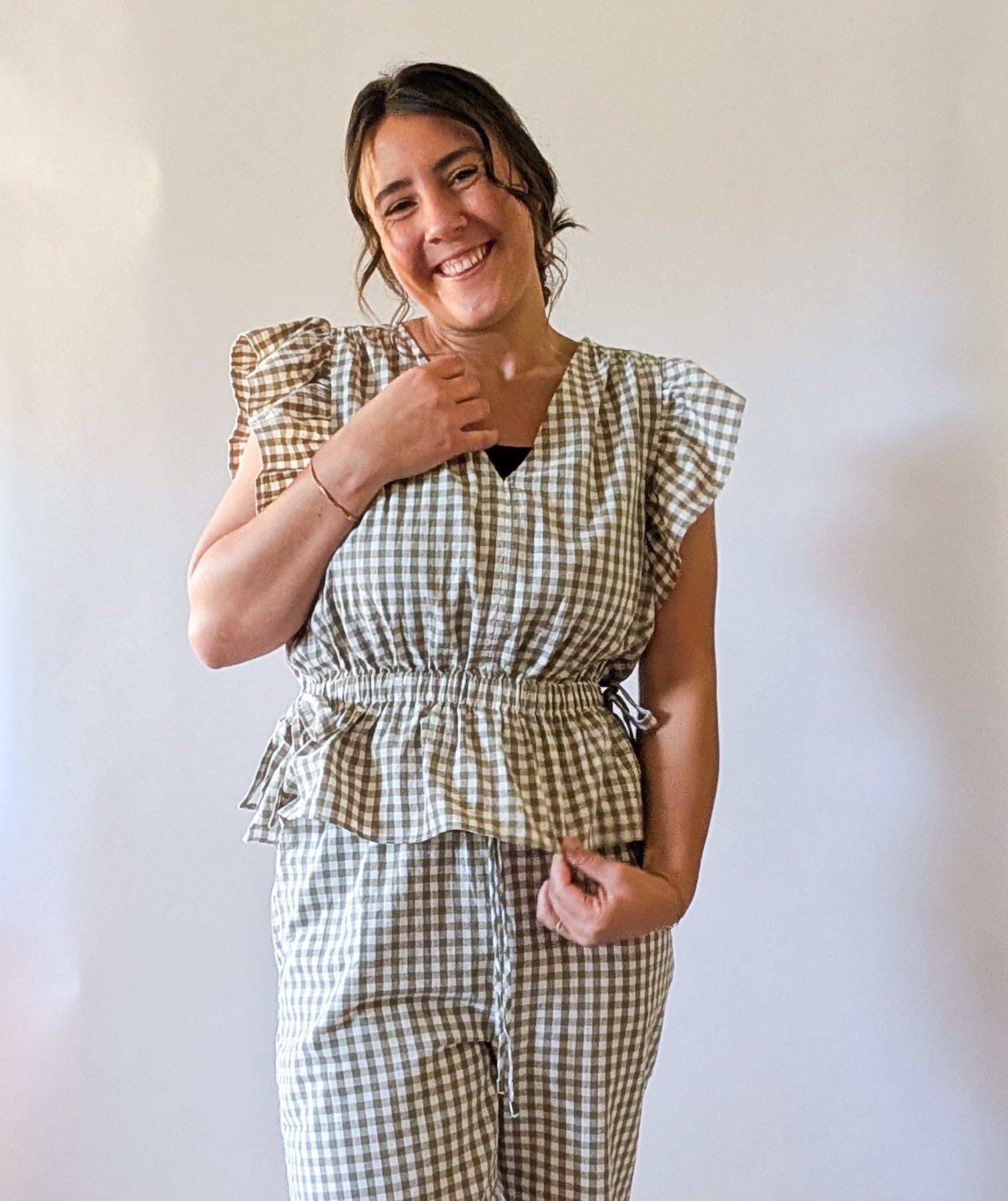 'Portland' Top in Olive