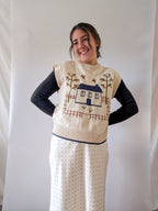 'Carter' Sweater Vest in Cream